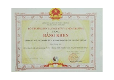 Về chúng tôi 37 bang khen cua bo truong bo tai nguyen va moi truong nam 2014 da co thanh tich xuat sac trong chuong trinh kinh te xanh vi phat trien ben vung 1