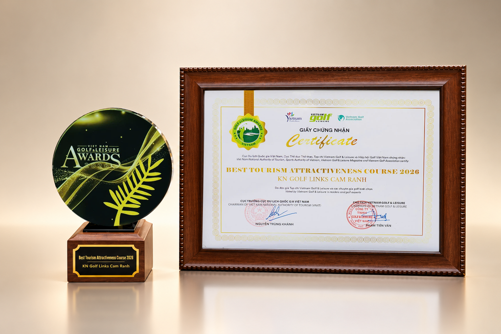 HAI SÂN GOLF CỦA KN HOLDINGS ĐƯỢC VINH DANH TẠI VIETNAM GOLF & LEISURE AWARDS 2026 – TIẾP TỤC KHẲNG ĐỊNH DẤU ẤN TRÊN BẢN ĐỒ GOLF VIỆT NAM 4 CR